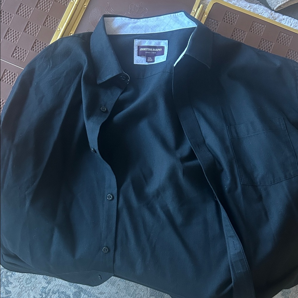 Johnston & Murphy Black Dress Shirt